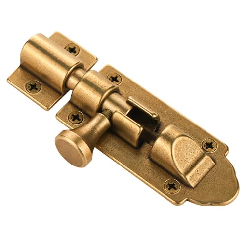 Antique Barrel Bolt Buckle Heavy Duty,Solid Brass Thickened Door Latch (Bronze Upgrade) - color: Bronze Upgrade