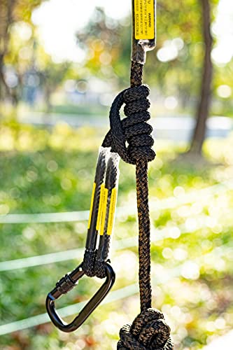 Treestand Safety Rope, Linemans Rope for Hunting, Tree Tether Rope | Tree Stand Safety Line, Lifelines for Tree Stands, Hunting Safety Rope, Treestand Safe System for Tree Climbing (10 feet)