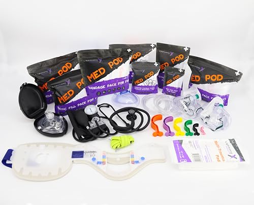 Lightning X Stocked X-Large Modular EMT Medic Trauma Bag w/Emergency Medical Fill Kit Supplies - Orange - color: Orange