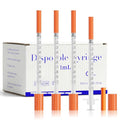 1ml Syringes 30G 1/2" 13mm Needle U-100 Disposable Lab Syringe, 30 Pack - size: 30G 1cc 1/2" (13mm)