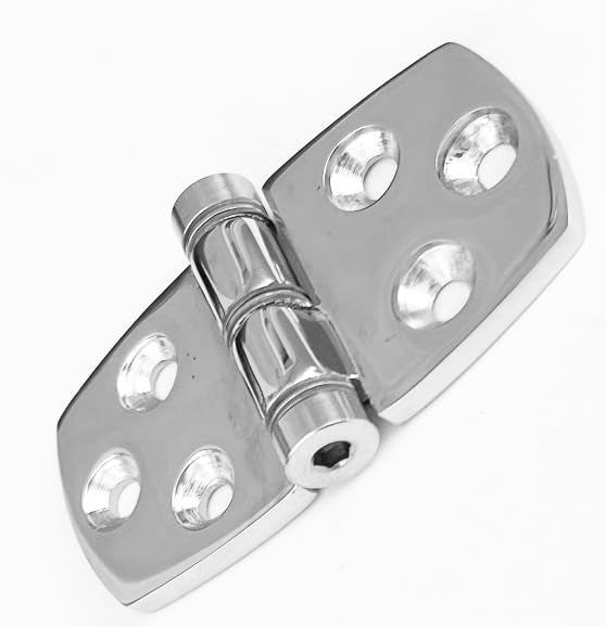Heavy Duty Stainless Steel Top Mount Marine Friction Standard Hinge 3" L x 1.5" W