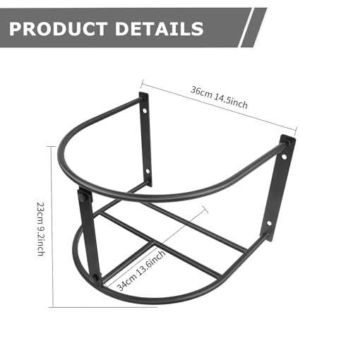 1Pcs Bucket Holder,Heavy Duty Wall Mounted Livestock Water Bucket Detachable Steel Bucket Hanger, Securely Hangs 5 Gallon Horse Water and Feed Buckets - style: Bucket Holder-1PCS