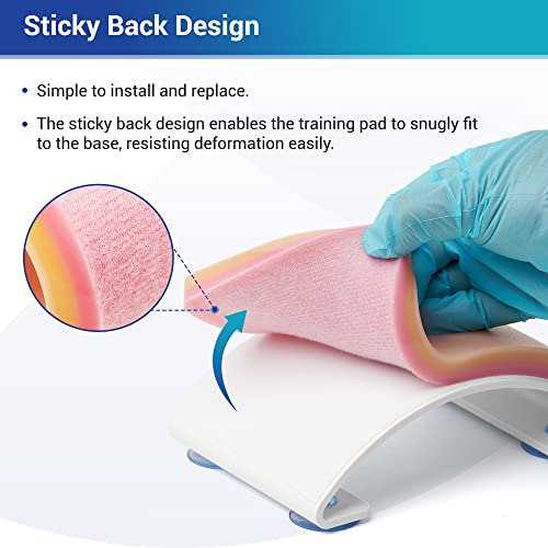 Alcedo Suture Practice Kit (33-Pc), Arch & Large Pads, Educational | Arch-Shaped & Large Durable Pad, Vertical/Horizontal Mesh, Pre-Cut Wounds, 20-Pack Sutures, Complete Tools, Carry Bag - size: XX Large Pad