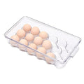 18 Eggs Holder for Refrigerator, Clear Egg Container for Fridge, Kitchen - size: 18 Eggs