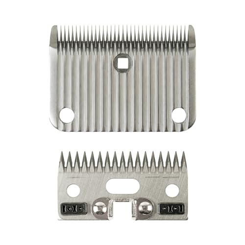 FURZONE A2 Large Animal Clipper Blade (Medium) - 2 Blades in 1 Set (35&17 Teeth), Horse Grooming Clipper Replacement Blade, Professional Grooming, 3/32-Inch/2.5mm Cut Length - size: Medium 2.5mm