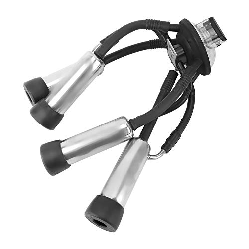 Milking Cluster, 240CC Stainless Steel Rubber Thick Cow Milking Cluster with A Hook, Tough Strong Structure Cow Milk Collector, Smooth Milk Cup Set for Vacuum Pump Milking Machine
