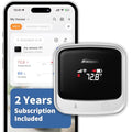 Frigga 4G Cellular Temperature & Humidity Monitor for RV Pets Home Safety | No WiFi Required(WiFi Optional), Remote Temp Sensor with App, Email, App & on-device Voice Alerts, 2 Year Sim Included