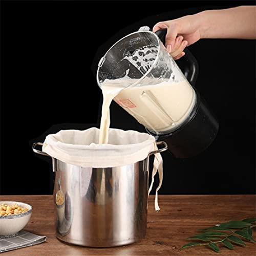 Food Grade Soy Milk Filter Bags, 200 Micron 20*30CM Fine Mesh Bag Milk Filter Bag All Purpose Food Strainer Nylon Cheesecloth