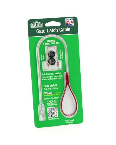 Tool Time Gate Latch Cable, Stainless Steel