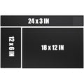 3PCS Black Rubber Bar Service Spill Mat, Bar Mat Set for Countertop | Flexible Barber Station Mat, Waterproof Home Bar Mats Restaurant Service Mat Nonslip Drying Mat - 24x3 & 18x12 & 12x6inch - size: Set of 3 Sizes