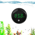 Removable Aquarium Water Thermometer Gauge with Touch Screen Digital Fish Tank Thermometer LED Display ±1℉/0.5℃, Fish Tank Accessories for Betta, Axolotl, Shrimp, Turtle, Reptile and Aquatic (Black)