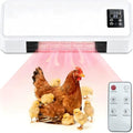 1500W Chicken Coop Heater for Winter, Wall-mounted poultry heater, 5S Fast Heating with Adjustable Temperature (77~99℉), Safe Warm Stove for Chickens, Ducks & Small Pets