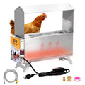 Chicken Waterer Heater for Winter 5L with Adjustable Leg Thermostat Control | Automatic Chicken Water Heated Freeze-Proof Poultry Water Heater Chciken Coop Accessories for Chicken Goose Duck