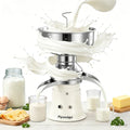 Electric Milk Cream Separator 50L/H 304 Stainless Steel 5L Bowl | Centrifugal skimmer professional fat separator machine for fresh cow & goat milk, 10500 rpm for home farm,100-240V