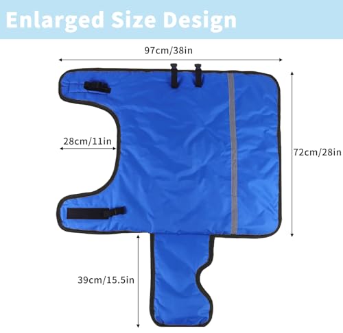 1PC Goat Blanket for Winter - Cold Weather Waterproof Windproof Goat Jacket | Blue Goat Blanket to Keep Goat Warm with Straps Thickened Belly Protection