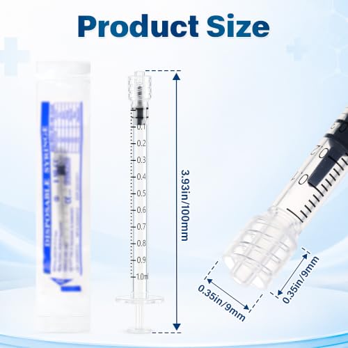 1ml Luer Slip Tip Syringe (No Needle) Individually Wrapped 100pcs
