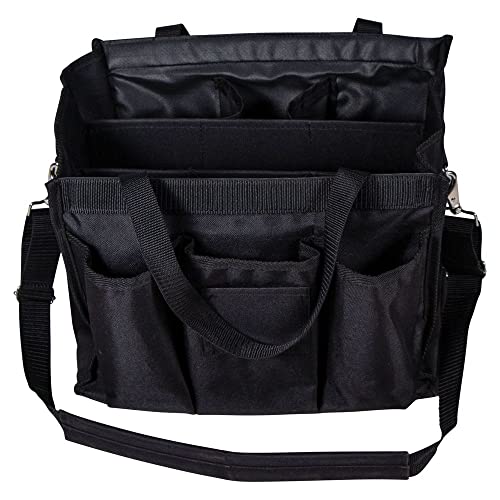 Dura-Tech Smartchoice Grooming Tote | Color Navy | Ultimate Stable Organizer | Dirt-Control Feature | Easy Carry Design | Sturdy 600D Poly Material - color: Navy