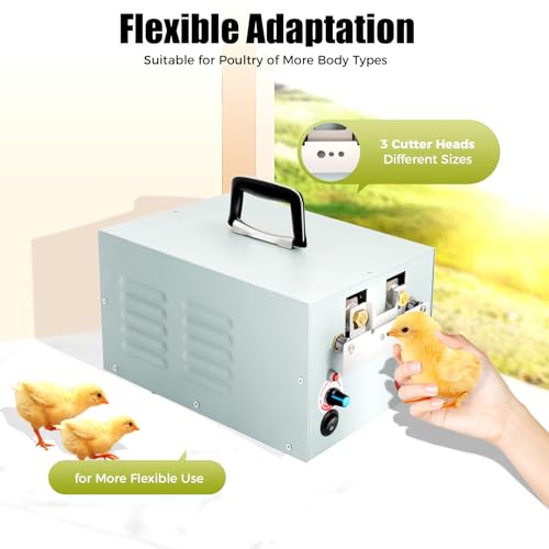 Automatic Chicken Debeaking Machine, 110V Electric Poultry Debeaking Machine 1500-1800PCS/Hour Beak Trimming Speed Electric Chick Beaks Cutter for Farms and Livestock Breeding