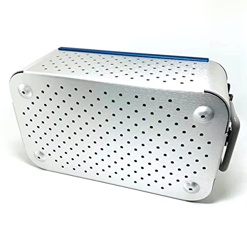 Instrument Sterilization Tray Box with Silicone mat 300mm*180mm*110mm Disinfection Sterilization ultrasonic Basket case ultrasonic Cleaning Washing Sterilization Trays opthalmic ENT