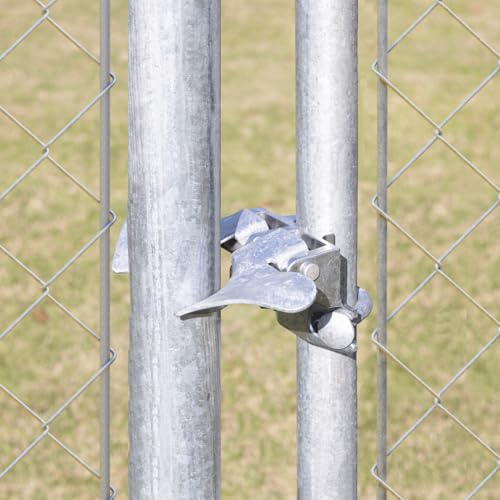 Chain Link Butterfly Gate Latch for 1-3/8" Gate Frame and 2-3/8" Gate Post | Chain Link Fence Latch Kennel Gate Latch 1 Pack
