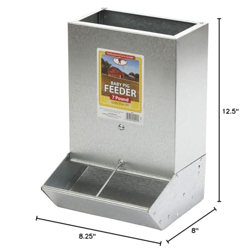 Little Giant® 2-Hole Baby Pig Feeder | Piglet Feeder Trough | Mountable Feeder for Baby Pigs