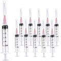 25 Pack 5ml Plastic Syringe with 18Gauge 1.5 Inch Needle Lab Supplies, Individually Sealed Packed - style: 25 pack - 5ml 18 gauge