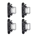 QMARK 4 Pack Electric Fence Corner Insulator, End Insulator | With Buckles for Polytape, Wood Post Tape Connectors, 2 Buckles