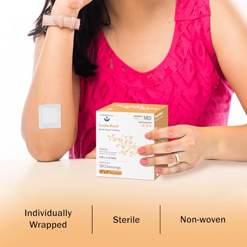 Island Dressing Bordered Gauze 2x2-50 Gauze Bandages for Wound Protection - Good for Hospitals, Medical Facilities, First Aid Kits, and More - style: 2x2