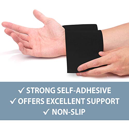 Self-Adhesive Bandage Wrap - Suitable for All Sports - Breathable Athletic Tape for Wrists - Knee and Ankle - Self Adhesive Bandage- 2 Inch- 24 Pack - White - color: White, size: 2 Inch x 5 yard- Pack of 24
