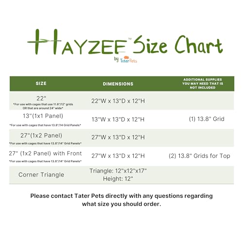 Hayzee Original Guinea Pig Hay Holder Feeder Litter Box Less Mess Encourages Natural Burrowing Instincts and Provides Ample Supply of Hay to Guinea Pigs and Rabbits (Black, 27") - size: 27"