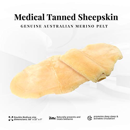 Medical Sheepskin Pelt - Double Medium - size: 2X-Medium (1 Count))