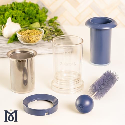 Magical Butter Filter Press - BPA-Free Reusable Straining System & Brush - size: Magical Filter Press