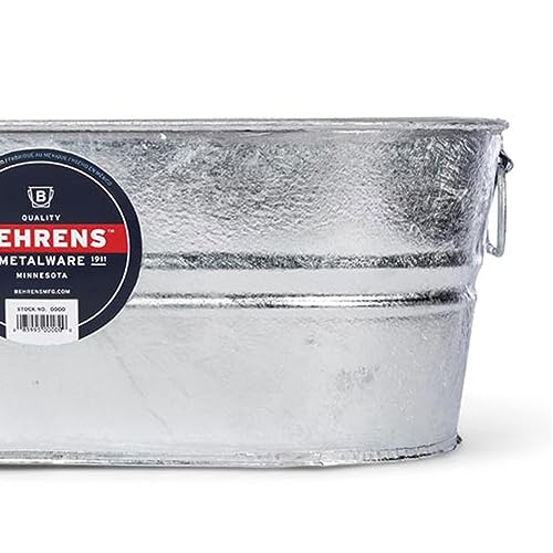 Behrens 0-OV 5-1/2-Gallon Oval Steel Tub - size: 5-1/2 gallon