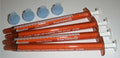 BAXA ExactaMed Oral Liquid Medication Syringe 1cc/1mL 4/PK Amber Medicine Dose Dispenser with Cap Exacta-Med Baxter Comar Latex Free