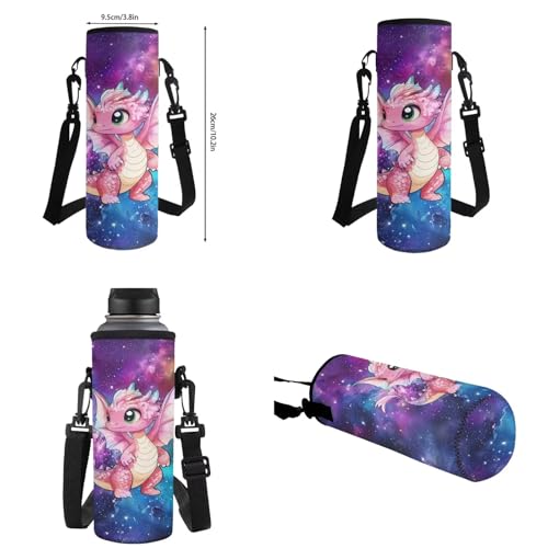 Upetstory Galaxy Dragon Backpack for Girls Boys Kids School Bag Set with Lunch Box Pencil Case Teen Schoolbag Elementary Kindergarten Preschool Bookbag Water Bottle Sleeve Book Cover 5 in 1 - color: Dragon