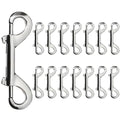 Double Ended Bolt Snaps Hook Zinc Alloy Double Trigger Metal Clips for Hanging Horse Tack Sling Feed Barns Water Buckets Linking Dog Leash Collar Leash Key Chain Horse Feeding Supplies 15 Pieces - size: 3.5 inch