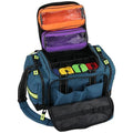 Lightning X LXMB35 EMT Trauma Bag – Large ALS Medical Bag with 6 Color-Coded Pouches, MOLLE Panel, Waterproof Bottom, Reflective EMS Gear for First Responders - color: Blue