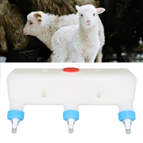 Small Animal Milk Feeder 3 Nipple Versatile Feeding Bottle for Piglets Puppies Lambs and Goats Farm Drinking Equipment Control for Efficient Nursing