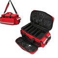 Medical Bag,First Aid Bag,First Responder Bag for Trauma,Emergency Medical Bag Organizer,Trauma Bag with Detachable Dividers for Nurses,Home Health Care, EMT(Bag Only) - color: Red