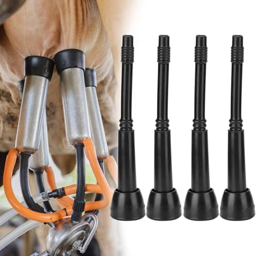4PCS Milking Machine Liners,Black Soft Rubber Milking Liner Replacement,Milking Liner Tool for Livestock Breeding Industry Cow Milking Machine