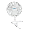Hurricane Classic Clip Fan with Tilt, 2 Speeds, White, 6in | Portable Mini Desk Table Fan for Home, Office or Travel - style: 6" Classic Clip Fan