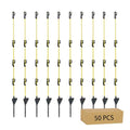 48 inch Electric Fence Posts Step in Fiberglass Insulated Plastic Electric Fence with Post, Electric Fence Stakes for Dogs, 50 Pack - color: 48 INCH, size: 50 pcs