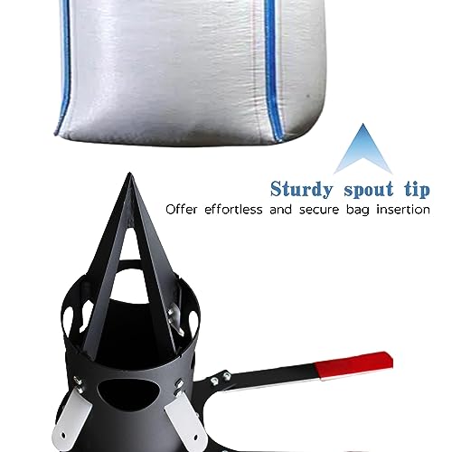 Big Bag Dispenser Bulk Bag Unloader Dischargers for Farms Construction Industry(Black) - color: Black