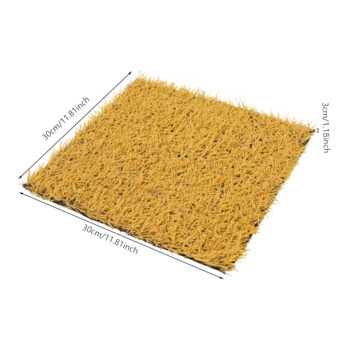 Chicken Nesting Pads, 24Pcs Soft Coop Nest Box Mats 11.8"x11.8" | PP & PE, Slip-Resistant Bottom, 1.18" Thickness, Artificial Grass Nesting Pads, Chicken Coop Pads, for Duck Rabbit Guinea Pig