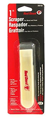 Red Devil 3010 1" Single-Edge Paint Scraper,Beige - size: 1 inch, style: Single Edge
