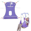 EZ Assistive Patient Lift Sling with Commode - Patient Lifting Slings for Transfer - Medical Full Body Straps for Elderly, Disabled,Nursing,Caregiver - SWL 500 lbs (Small-Purple-1 PC) - size: Small-Purple-1 PC