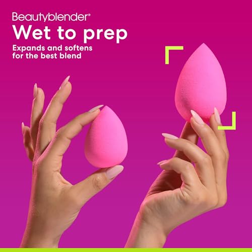 Beautyblender Original Pink Makeup Sponge | Super-Soft Blending Foam for Foundations, Powders and Creams | Reusable & Washable, Vegan & Cruelty-Free, Streak-Free Finish - color: Original Pink