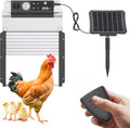 Automatic Chicken Coop Door, Solar Powered Roll-Up Chicken Door with Light Sensor, Timer & Manual Mode, 2000mAh Battery, Aluminum Frame, Anti-Pinch, for Chicken Coop Size:9''x8.3''