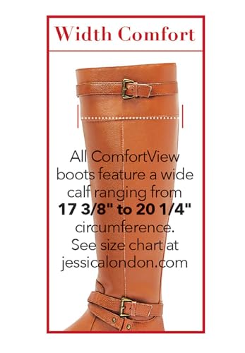Women's Wide Width The Heather Wide Calf Boot | Women's Plus Size - color: Black, size: 8 X-Wide