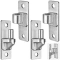4.9" Heavy Duty Gate Hinges, Wall Mount Female Male Hinges | 2 Pairs, Hot-Dip Galvanized Finish, Provides Stable Support, Smooth Opening and Closing for Wooden Fences and Farm Gates - color: Silver2, 2 Pack